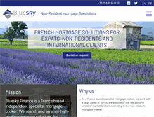 Tablet Screenshot of bluesky-france-finance.com